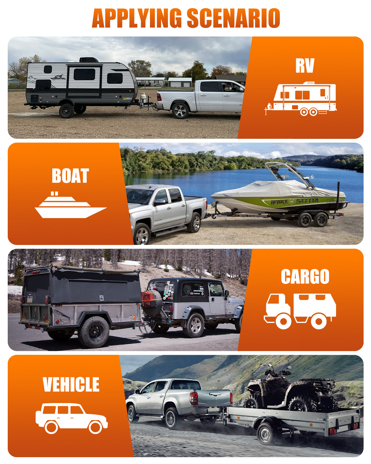 Adjustable Trailer Hitch, Dual Ball Tow Hitch Fits 2'' Receiver, 8‘’ Drop/Rise Truck Hitch, Max 12,500 LBS GTW, Aluminum Drop Hitch with Anti-Theft Lock Pin